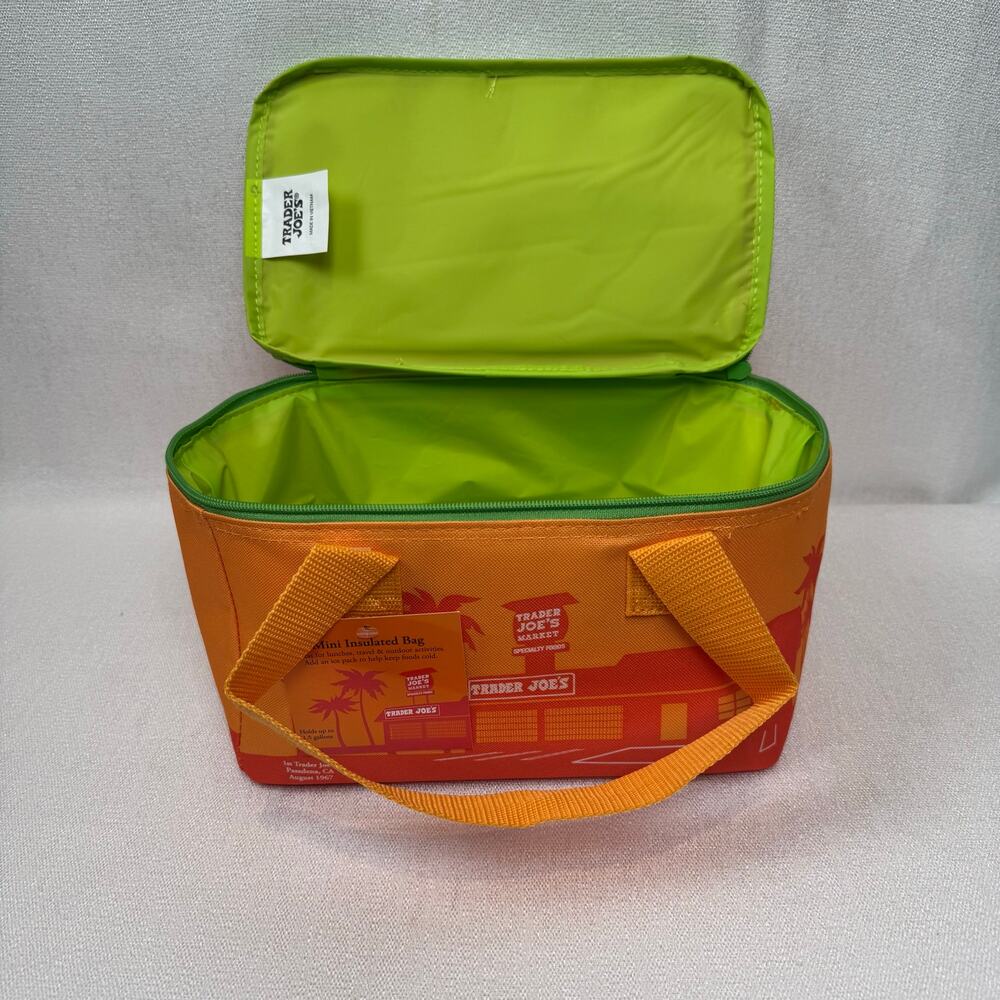 Neon Orange Green Stripe NEW WITH TAGS MINI TOTE MAY 2026